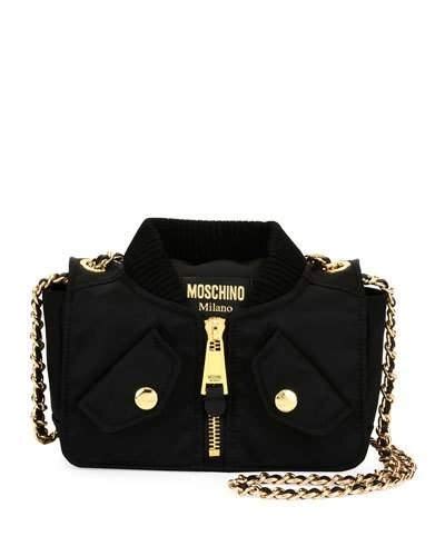 moschino bomber jacket pinterest|Moschino Bomber Jacket Shoulder Bag .